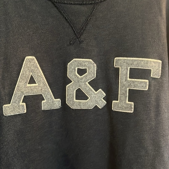 Y2K-VTG-Abercrombie & Fitch-XXL-dark blue embroidered logo, crewneck sweatshirt. - Picture 3 of 12
